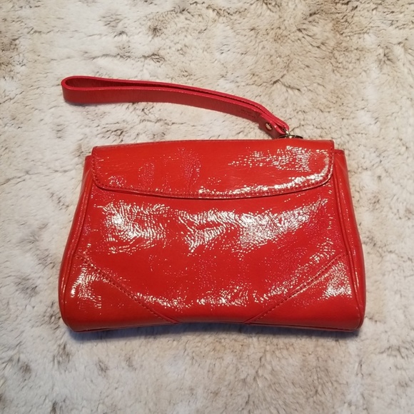 Kate Spade New York Orange Patent Leather Wristlet - Picture 4 of 7